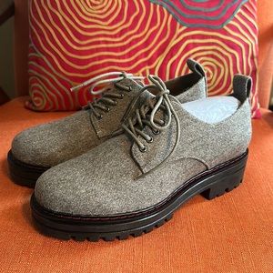 New - Aerosoles Francesina - Grey Wool size 8